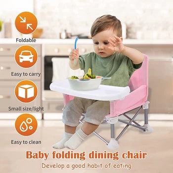 Chaise Pliante bébé - BabyBoosterSeat - Rose - Duniversbebe.com