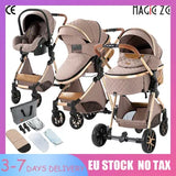 Poussette Multifonctionnelle 3 en 1 Facile à Plier pour Bébé, Siège de Sécurité Portable de Voyage, Norme Européenne pour Nouveau-Né