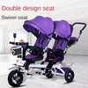 Poussette jumelle Tricycle pour enfants