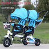 Poussette jumelle Tricycle pour enfants