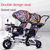 Poussette jumelle Tricycle pour enfants