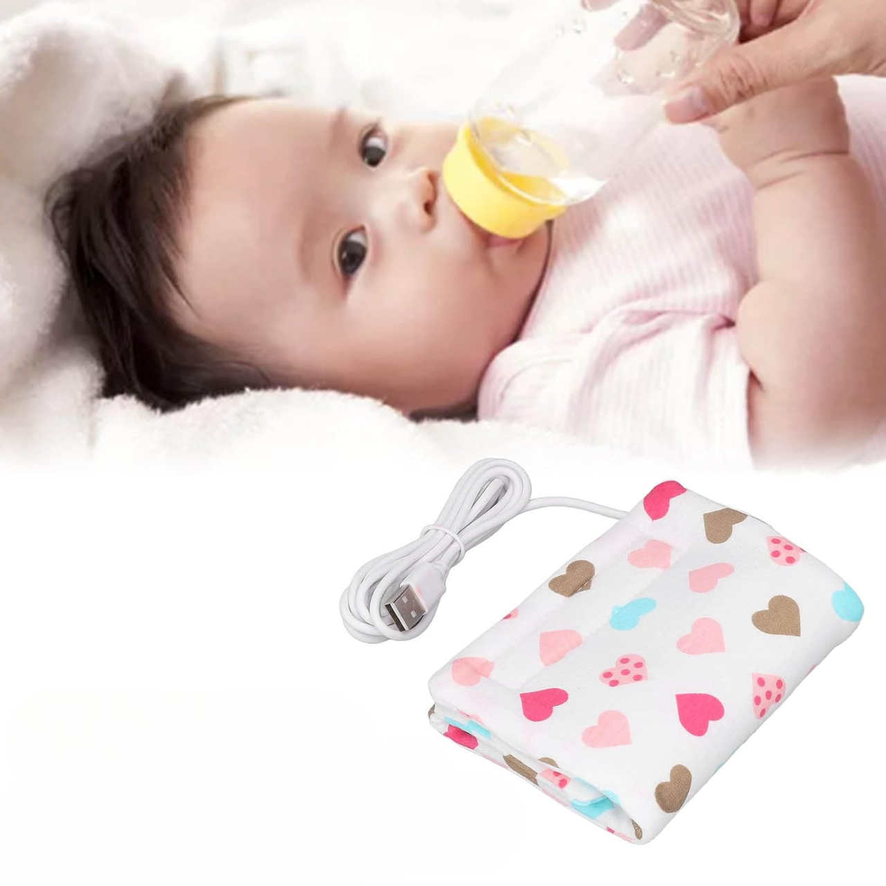 Chauffe Biberon Coeur - BabyBottleWarmer™ pour un Repas Parfait - Duniversbebe.com