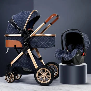 Poussette Multifonctionnelle 3 en 1 Facile à Plier pour Bébé, Siège de Sécurité Portable de Voyage, Norme Européenne pour Nouveau-Né
