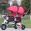 Poussette jumelle Tricycle pour enfants
