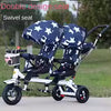 Poussette jumelle Tricycle pour enfants