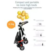 poussette    Chariot léger 4 en 1 - Duniversbebe.com