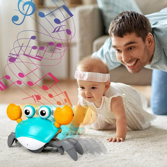 Jouet d'Éveil Musical Crabe  Bébé - Duniversbebe.com