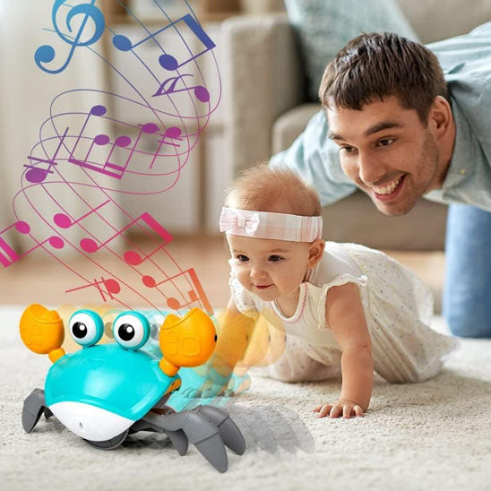 Jouet d'Éveil Musical Crabe  Bébé - Duniversbebe.com