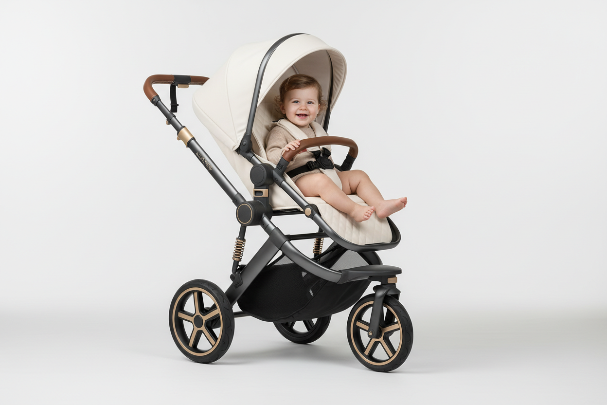 poussette de luxe 3 roues haute paysage Poussette multi-fonctionnel bébé landau bébé poussettes - Duniversbebe.com