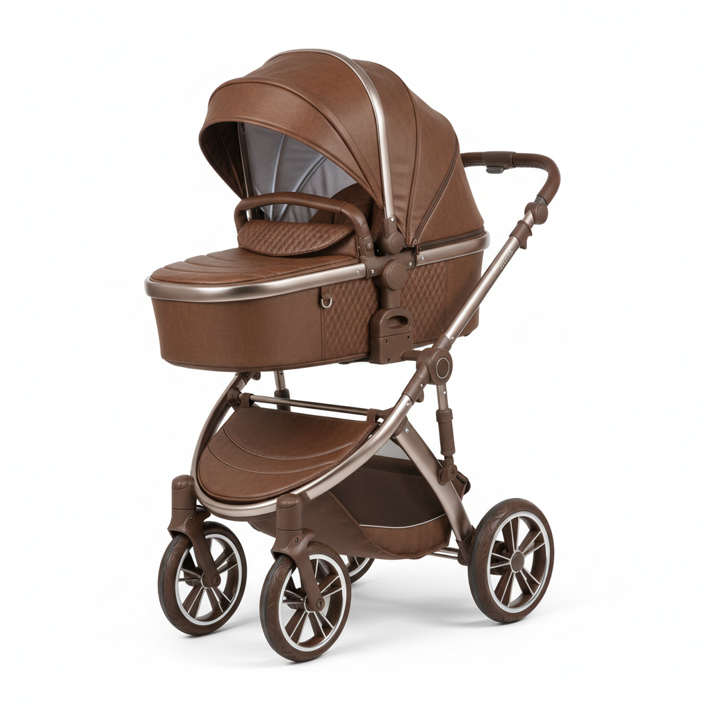 poussette de luxe 3 et 4 roues haute paysage Poussette multi-fonctionnel bébé landau bébé poussettes