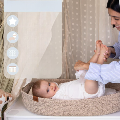 Berceau Bébé - BabyCradleBed™ - Marron