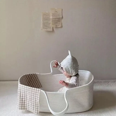 Berceau Bébé Portable Blanc - BabyPortableCradle™ - Duniversbebe.com