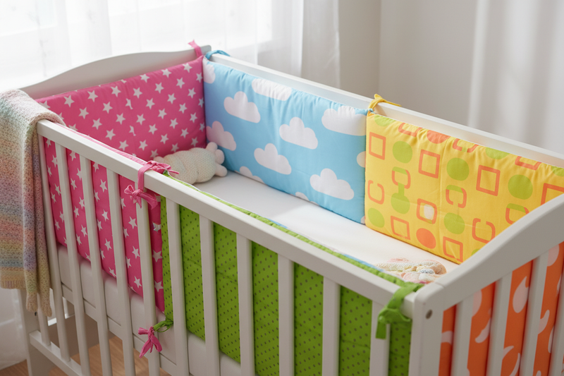 Tour de lit bébé  multicolore 